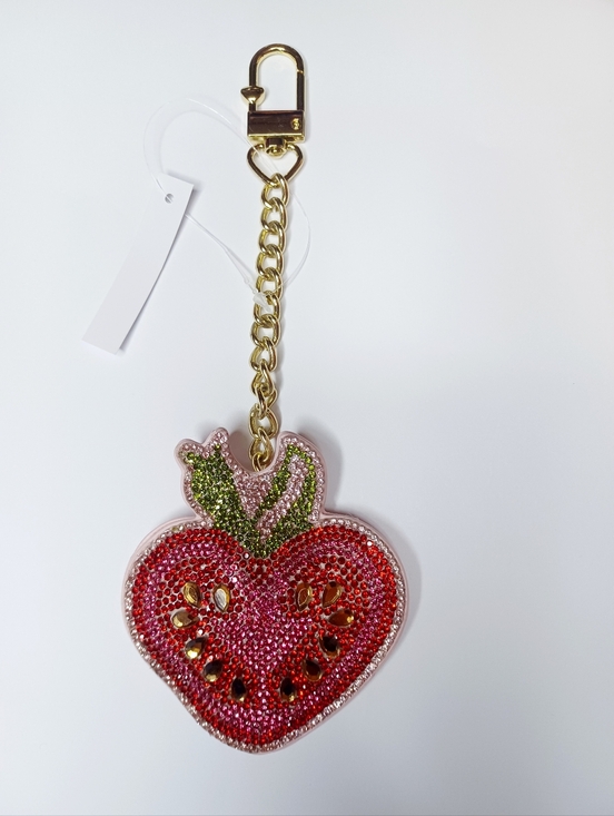 Betsey Johnson Accessories - Betsey Johnson Sparkling Strawberry Bagcharm Charm NWOT